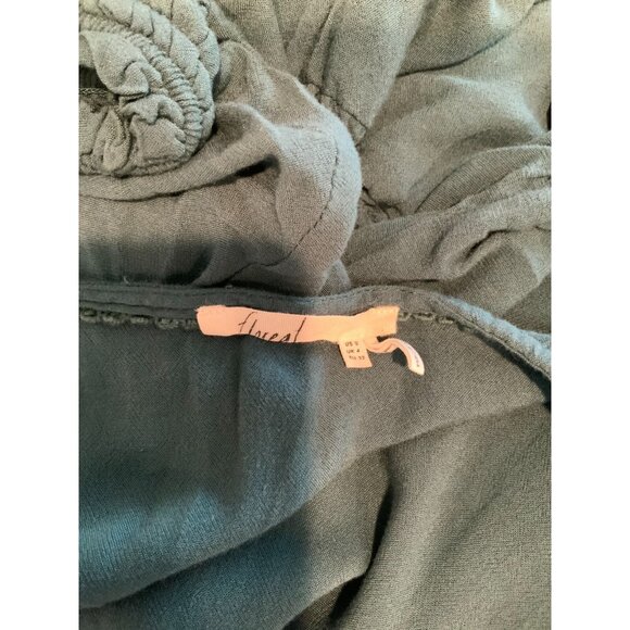 Floreat Anthropologie Dark Teal Fit & Flare Short Sleeve Dress, Size 0 - Picture 5 of 5